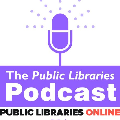 "The Public Libraries Podcast, Public Libraries Online" with picture of a microphone