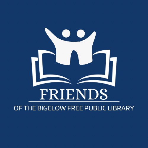 New FRIENDS OF THE BIGELOW FREE PUBLIC LIBRARY logo