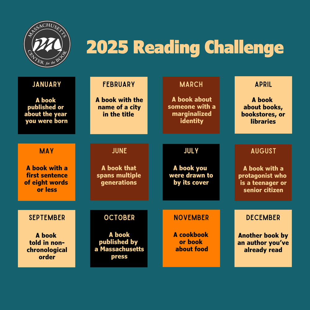 Massachusetts Center for the Book: 2025 Reading Challenge